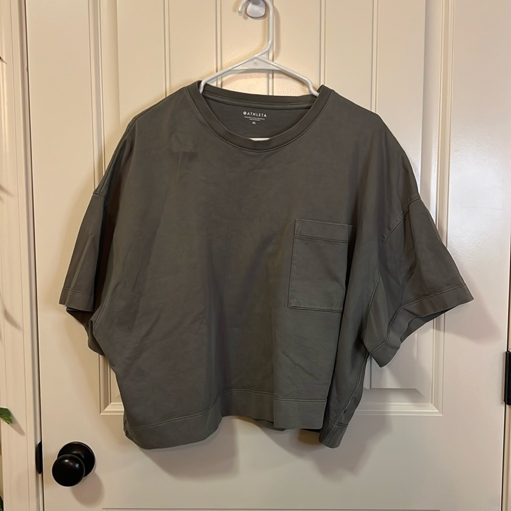 Athleta Crop Pocket Tee